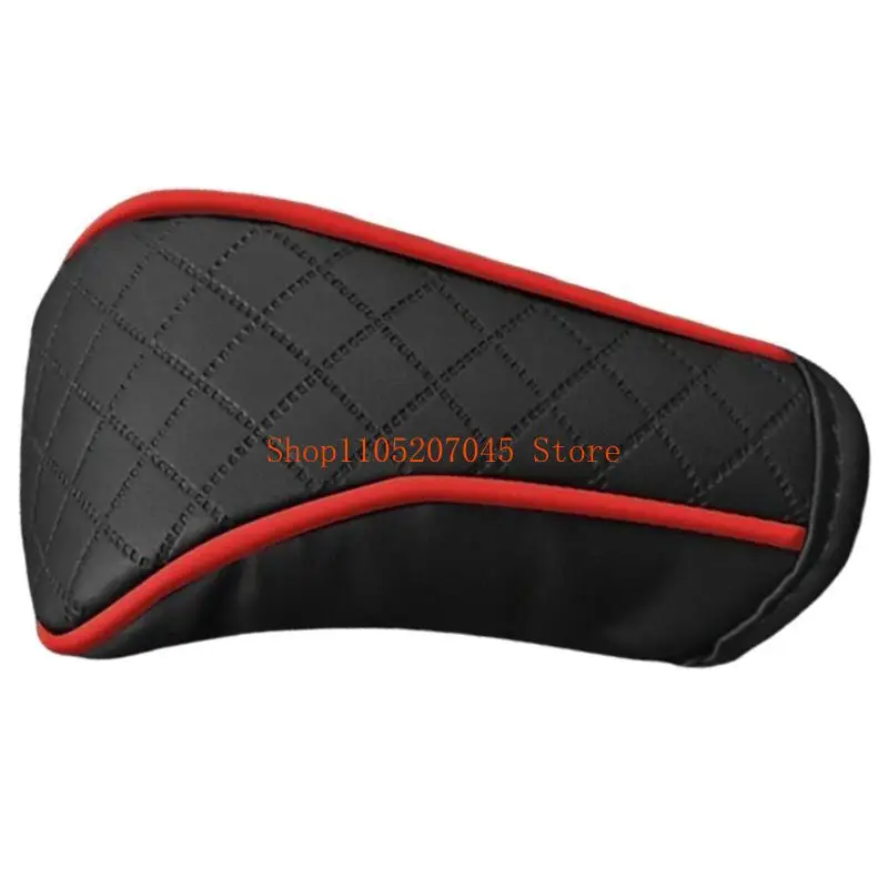 37cd Luxurious Leather Car Shifter Cover Breathable Gear Sleeve Breathable Accessories for Enhances Driving Comfort