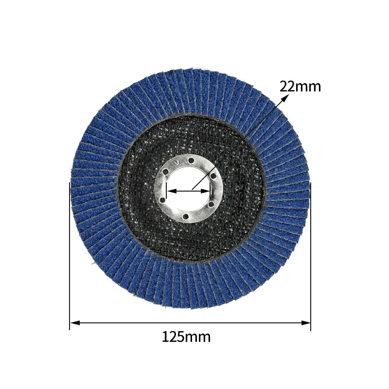 1pcs 125mm Metal Sanding Flap Discs Angle Grinder Wheels Blade 40 60 80 120 Grit Wood Metal Plastic Abrasive Tool Polishing Pad