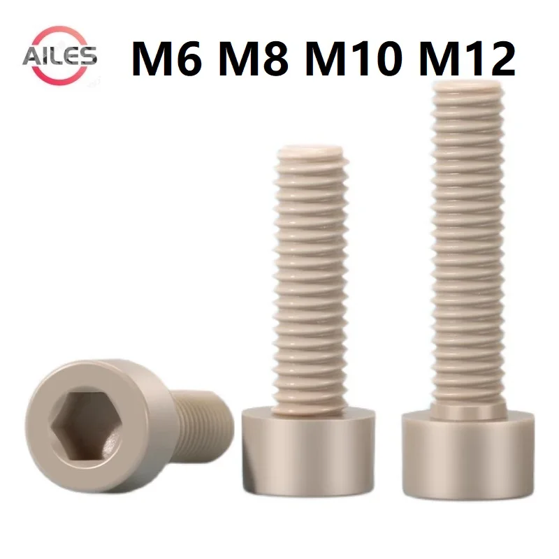 

M6 M8 M10 M12 High Temperature Bearing High Strength Nylon Insulation Peek Hexagon Socket Head Cap Screws