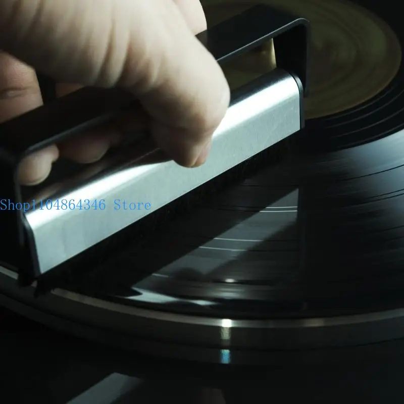 652F High Performances Carbon Fiber Cleaning Brush for Vinyls Records LPs CDs