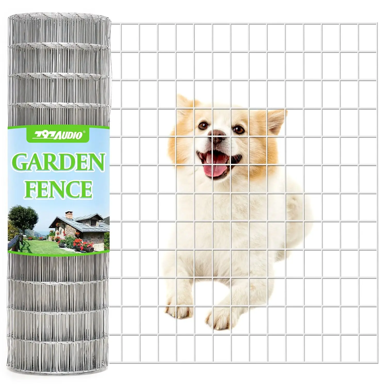 Metal Garden Fence, Hot Dip Galvanized After Welding, 2