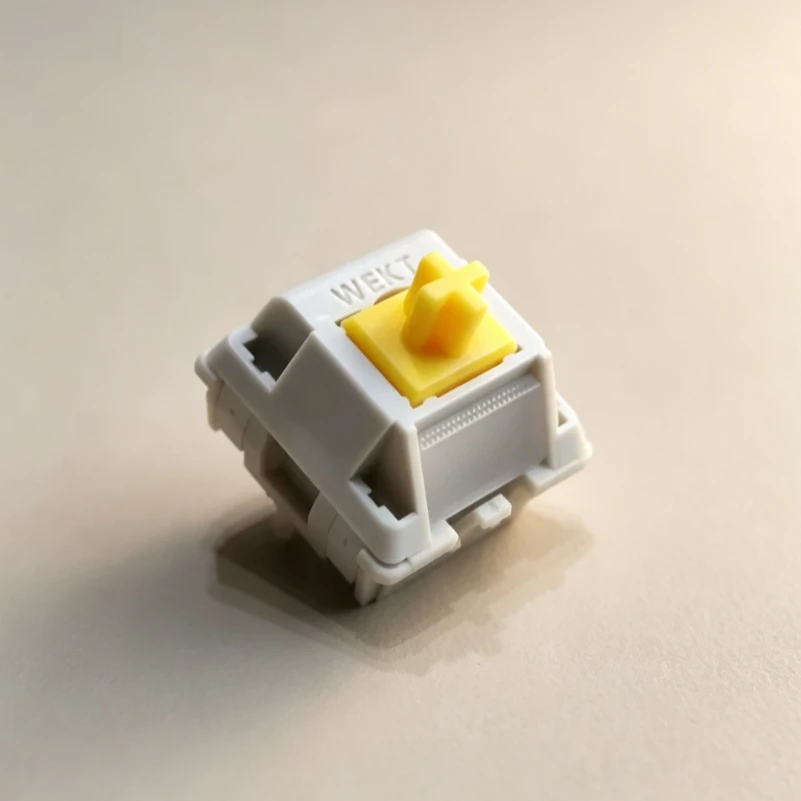 Rock Yellow Switch Mechanical Keyboard Customized Cross Switch 37/43/52g Heart Linear Stuffiness Tactile Switch Accessories DIY