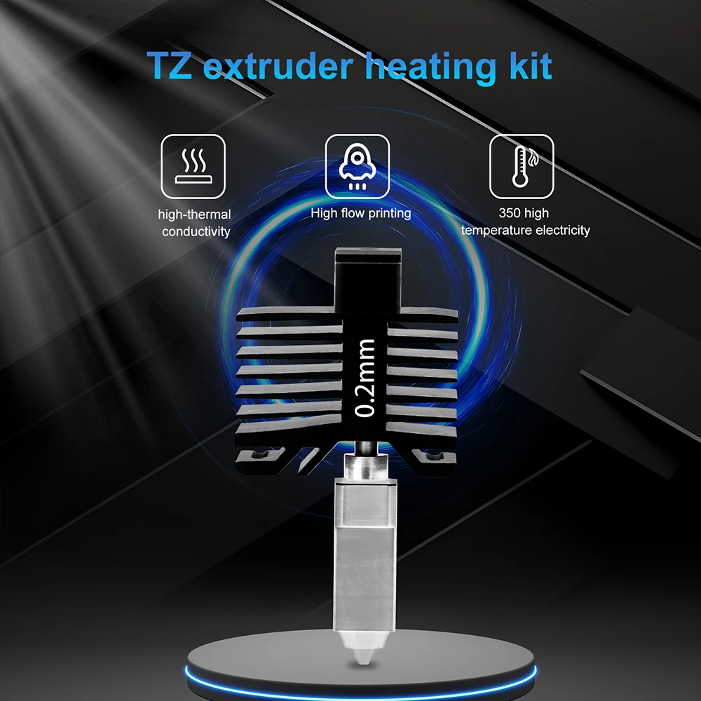 Hotend-Kit für Bambu Lab X1/X1C/P1P/P1S, Hot-End-Düse aus gehärtetem Stahl 0,2/0,4/0,6/0,8 mm, Ersatzteil für Bambulab 3D-Drucker – Detail 5