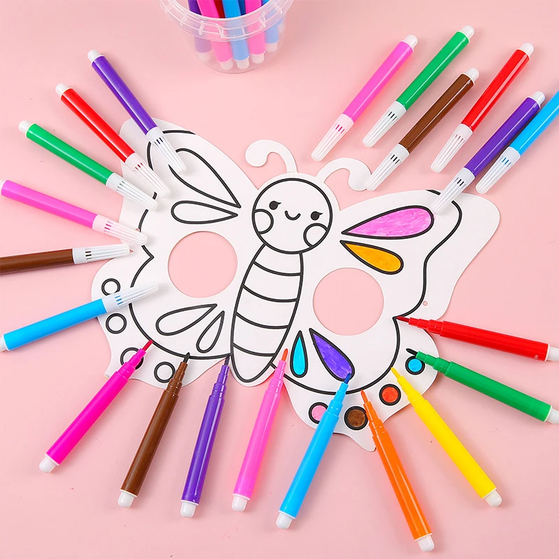 4Pcs Mini pennarelli ad acquerello colorati pennarelli da colorare Kid Art Drawing Toys strumenti di pittura per studenti forniture scolastiche regali per bambini