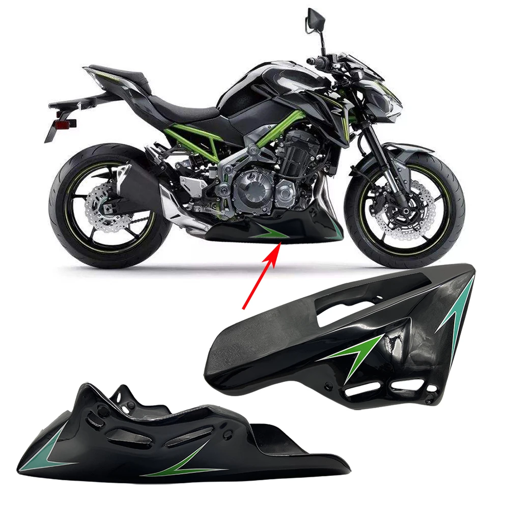 Motorcycle Z900 lower fairing belly suitable for Z900 2017 2018 2019 body panel parts z 900 exhaust pipe cover