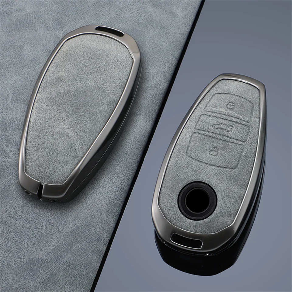 3Button Car Key Case Cover Key Bag for Vw Touareg Car Styling L2032 Keyless Entry Smart Accessories Keychain Car-Styling