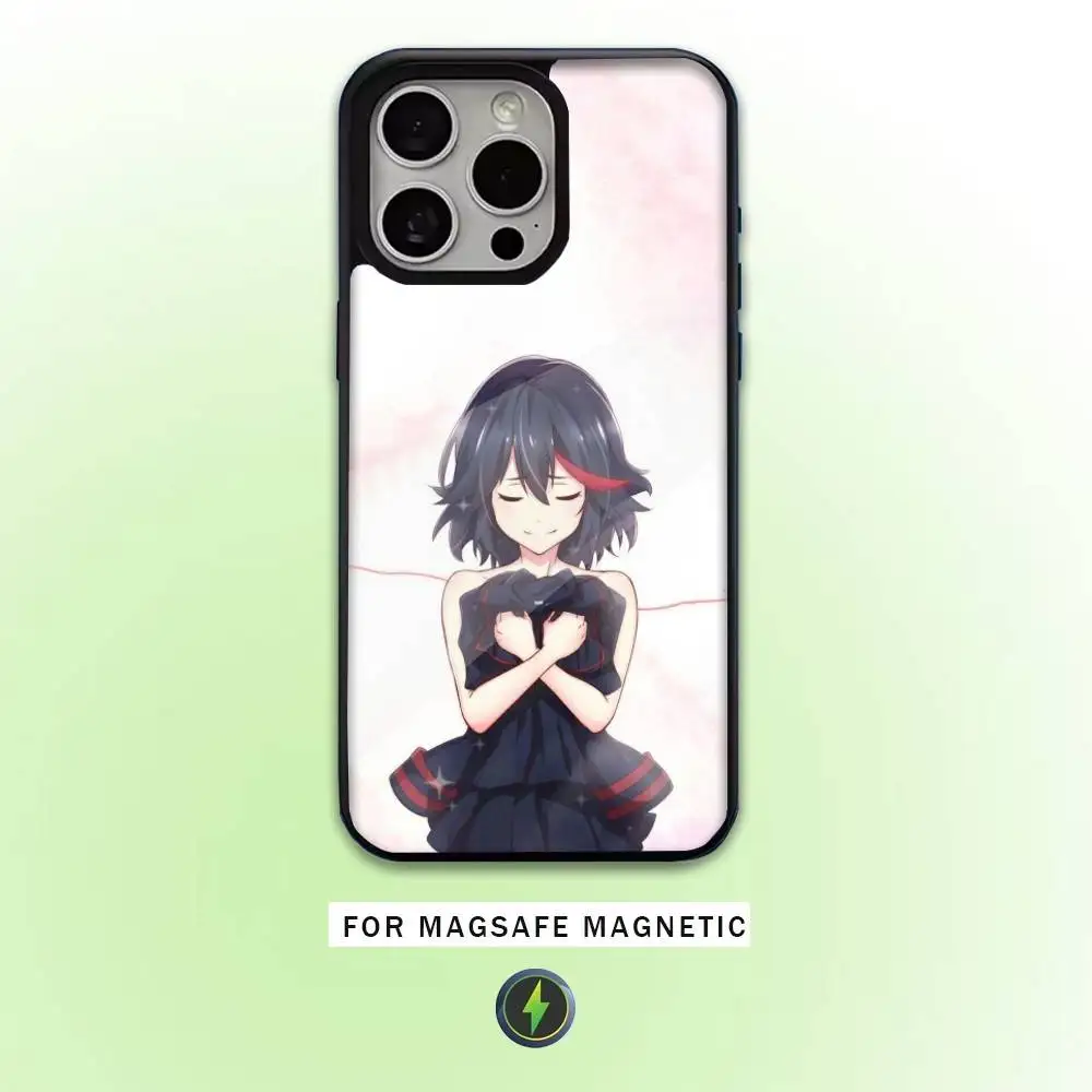 Funda de teléfono Anime K-Kill La Kill para iPhone17,16,15,14,13,12,11 Plus,Pro Max, carga inalámbrica magnética Magsafe