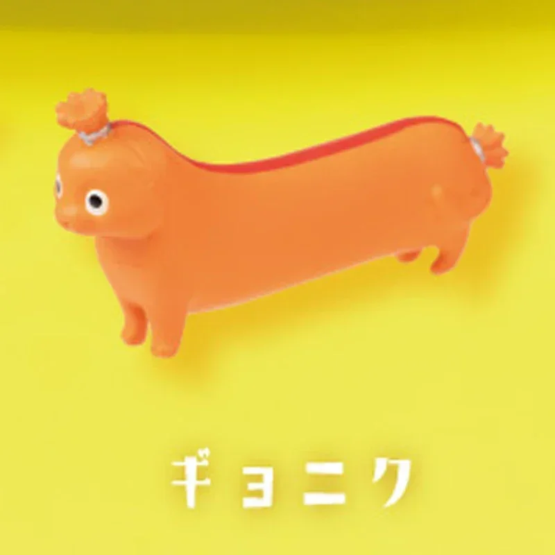 Gashapon Gacha Capsule Toy, Saucisse en fleurs, Chiens de la vie, Viande rôtie, Ornements de table animaux, Cadeaux pour enfants, JxAnimal