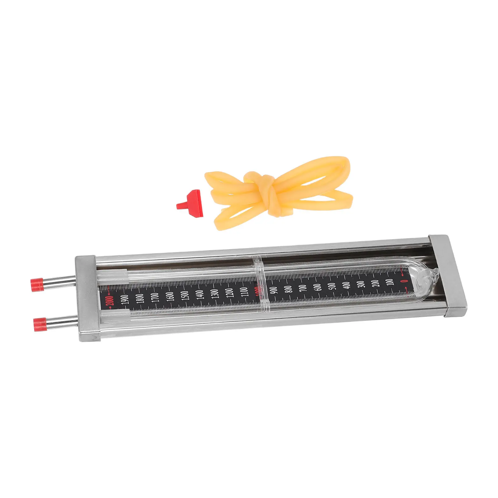 1Set Gas Pipe Pressure Gauge U Tube Stainless Steel Differential Pressure Manometer High Accuracy Industrial Sensor for Factory