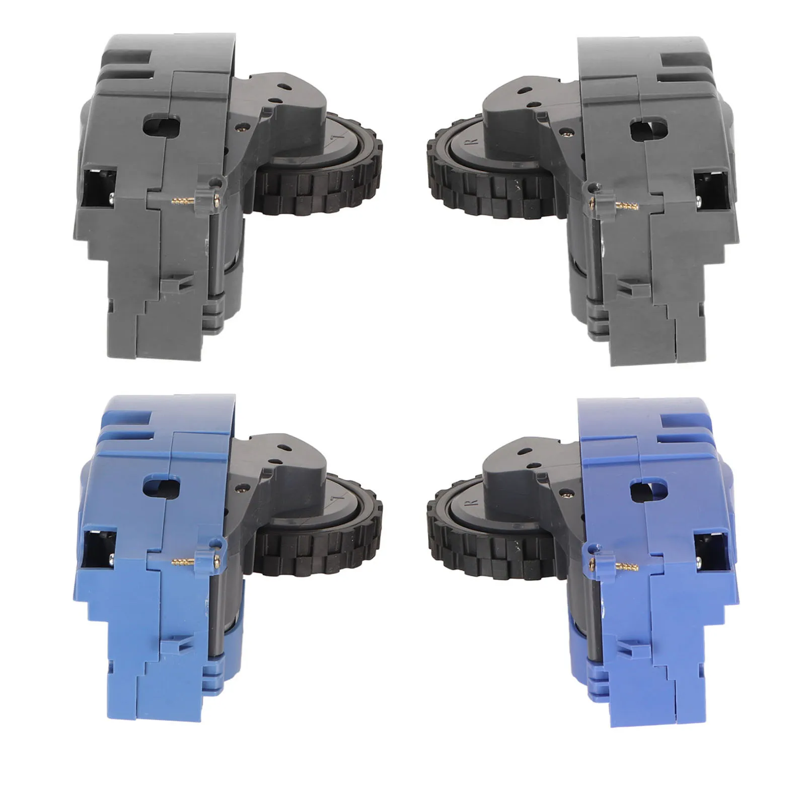 ไดรฟ์ล้อโมดูลเครื่องดูดฝุ่นความเข้ากันได้กว้างซ้ายขวาล้อโมดูลยาง ABS กันลื่น Wearproof ที่มีประสิทธิภาพสําหรับบ้าน