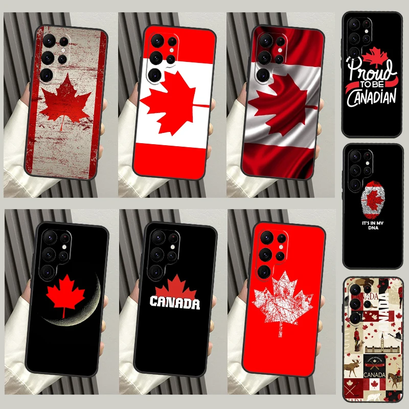 Canada Canadian Flag For Samsung Galaxy S20 FE S21 FE S22 S23 Ultra S8 S9 S10 Plus Note 20 Ultra Phone Case