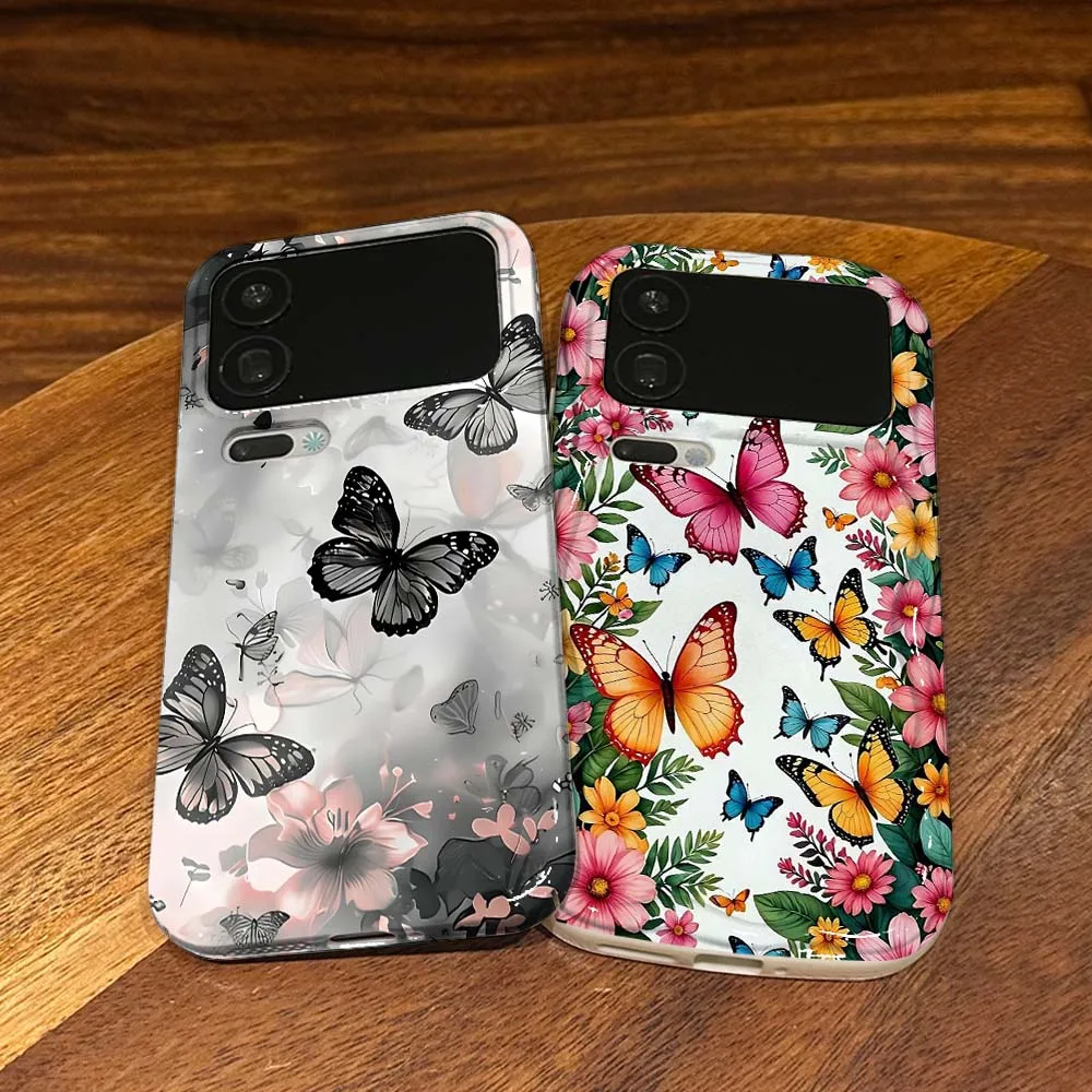 

Butterfly Pattern Art Cover For Xiaomi 17 15 14 14T 13 12T 11 11i 11X Pro Max Lite NE 5G Feilin Wave Oil Shell