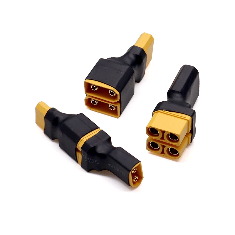 1PCS Power Plug Adapter XT30 XT60 XT90 Series One Male to Two Female One Female to Two Male Parallel Plug for Electronic Compone