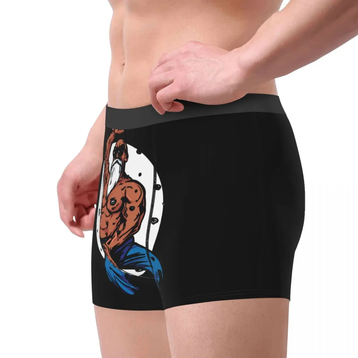 Master Roshi Men Underwear Kame Sennin Jackie Chun Dragon Ball Boxer Shorts Panties Fashion Polyester Underpants for Male