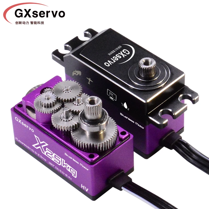 Low Profile Coreless 16KG 20KG 25KG 15KG Bürstenloser Motor Servo Schnelle Geschwindigkeit 0,045 Sek. Metallgetriebe Wasserdicht für Drift Car Crawler