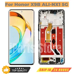 iParts Replacement New Display For Honor X9B ALI-NX1 5G 120Hz AMOLED Touch Screen Digitizer With Frame Assembly OEM Repair Parts