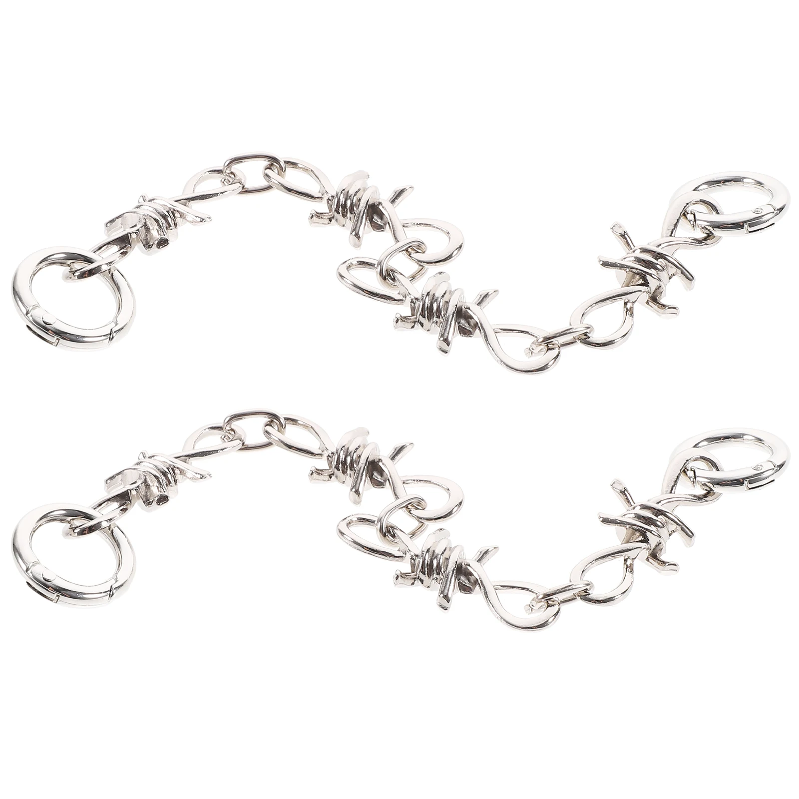 

2pcs 2 Pieces Shoe Chain Punk Dark Style Sneaker Accessories Decorative Boot Chains Alloy Chains for Boots Shoes