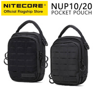 NITECORE NUP10 NUP20 Pocket Pouch Black Sling Bag 1000D Nylon Handbag Tactical Crossbody Bag Molle System Waist Bags Men Women