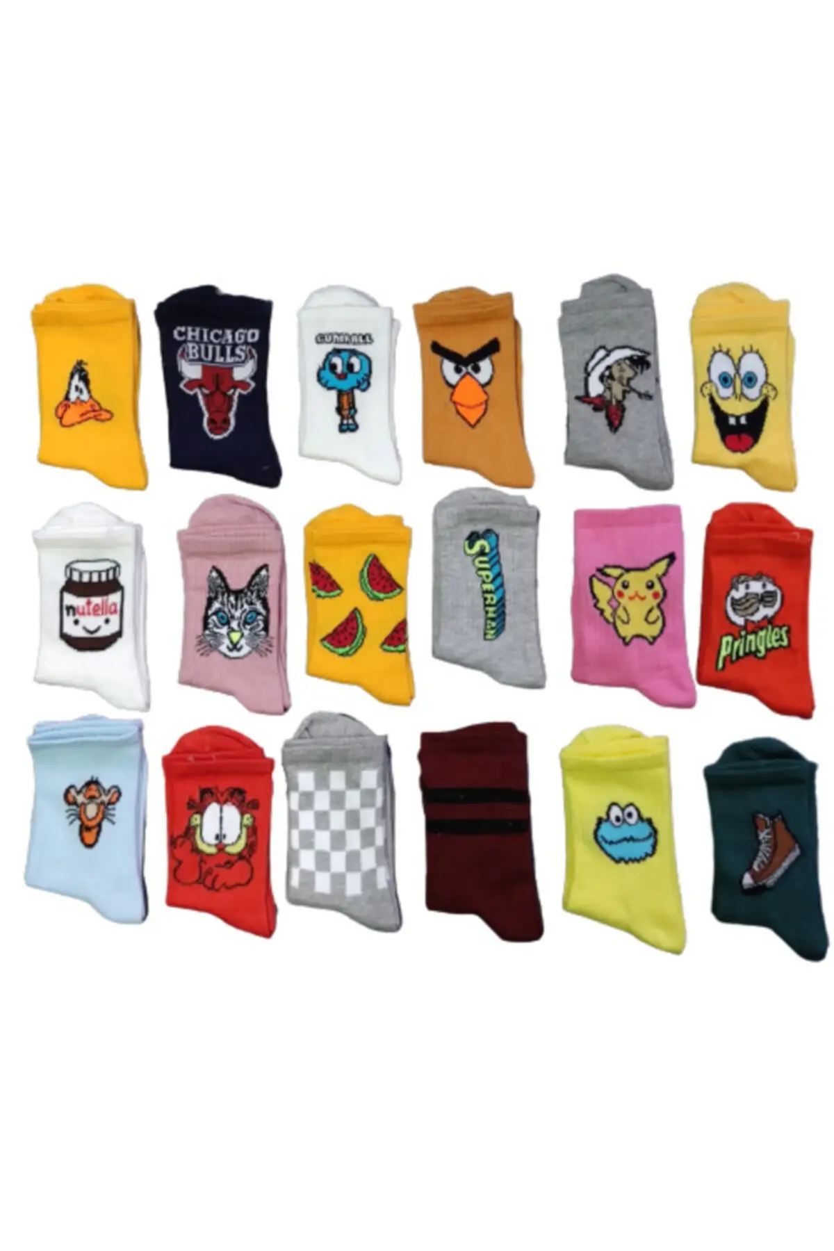 

SOCKS Unisex Colorful College 10 Pieces Different Pattern Color Socks Gift Wear Foot Care Autumn Winter Men Women Kids Childiren