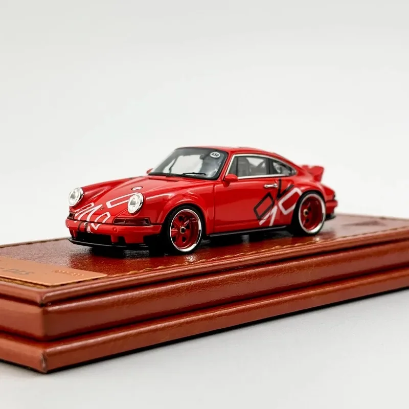 Make Up 1/64 Porsche Singer 911 964 DLS Legering Speelgoed Motorvoertuig Diecast Metaal Model Geschenken