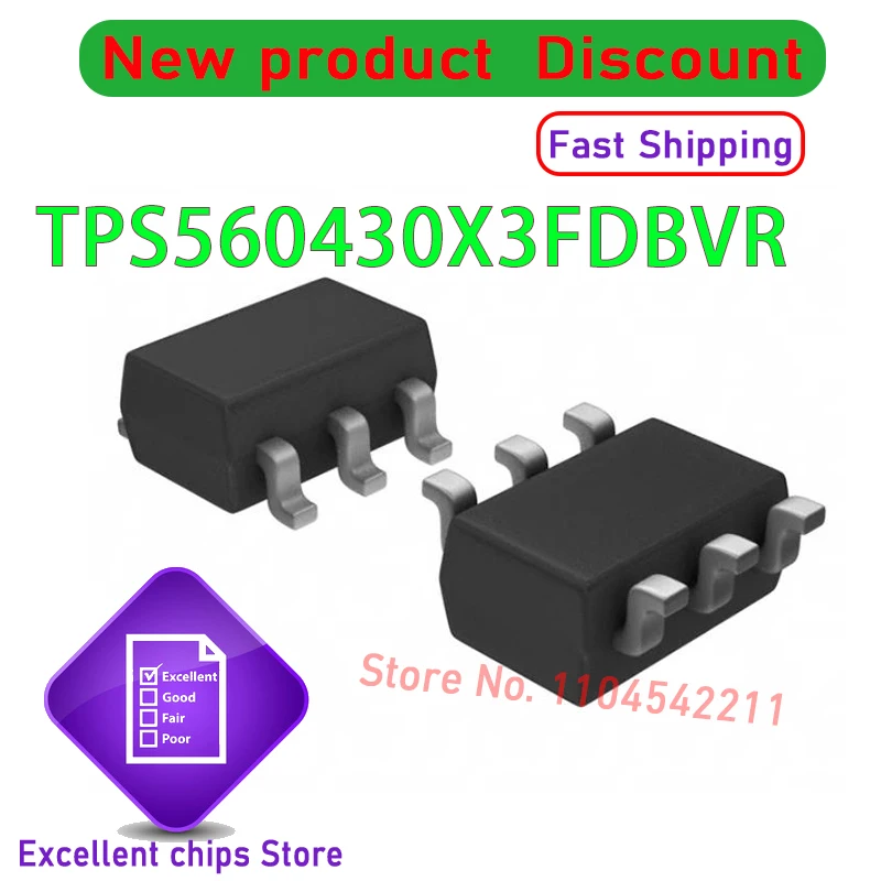 20 pz/lotto Originale TPS560430X3FDBVR TPS560430 Logo N3XF SOT-23-6 Nuovo In Magazzino