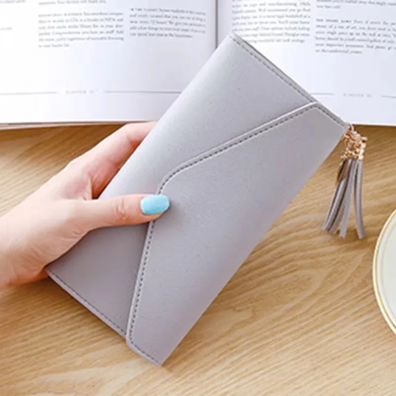 

Luxury Leather Long Wallets Women's Brand Designer Short Coin Cluth Purses Female Phone Wallet Mini Credit Card Holder Money Bag