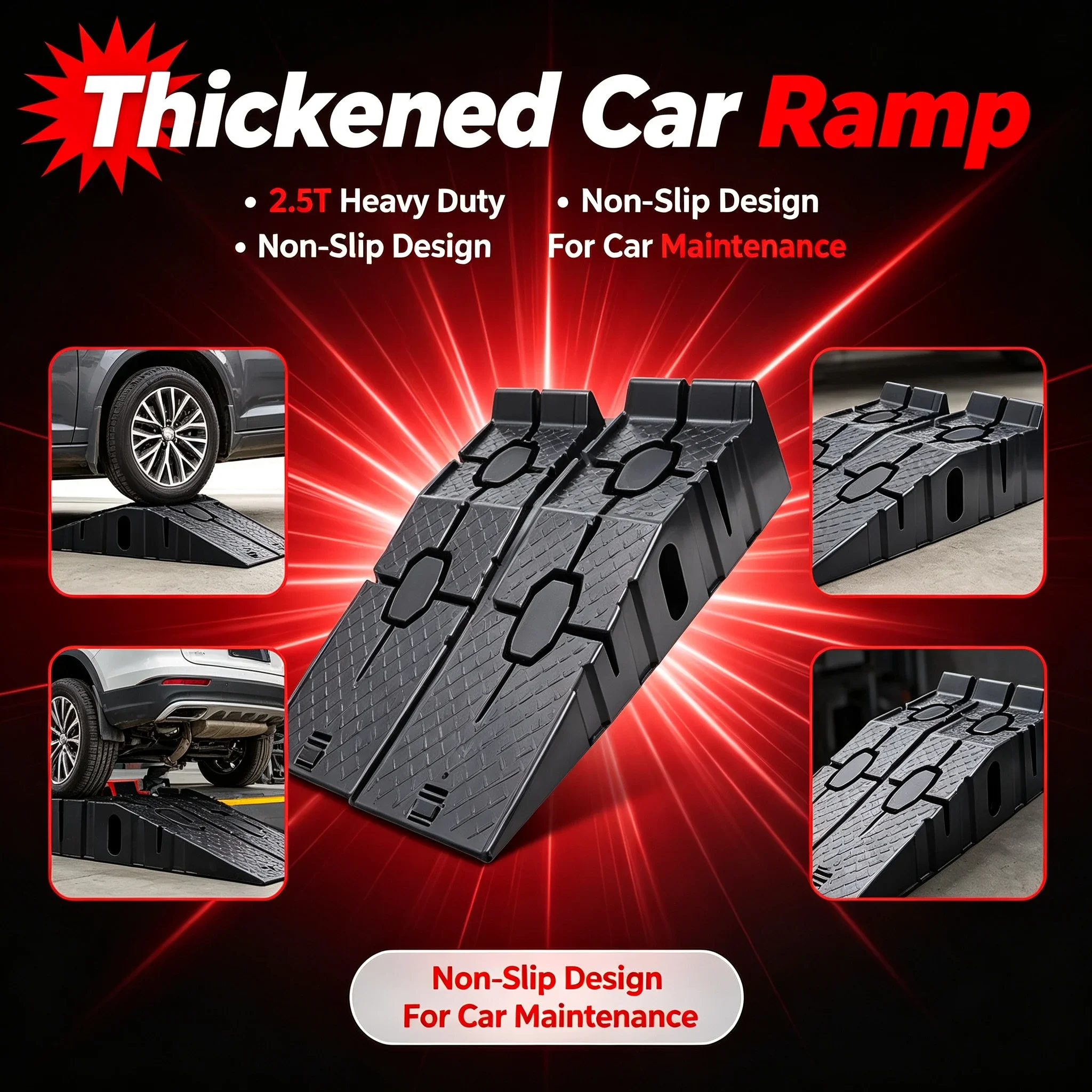 Car Repair Tool Ramp, Oil Change Bracket, Maintenance and Repair Ramp, Heavy Duty Car Ramp Available Amagi