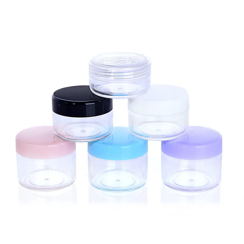 Empty Cosmetic Pot Jars Convenient Travel Size Colorful And Attractive Versatile Easy To Pack Compact Space-saving Durable