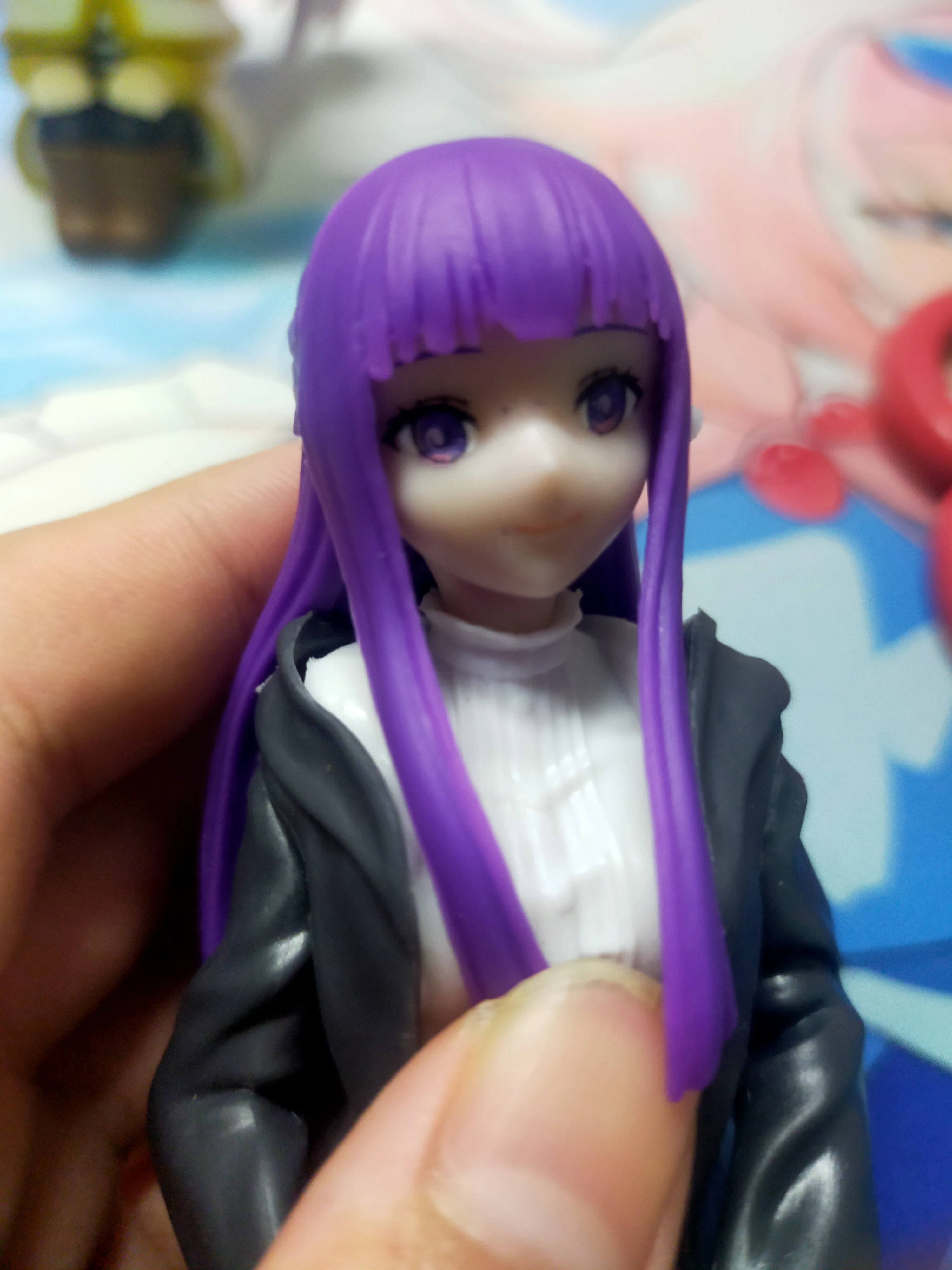 Anime além da jornada final frieren figura samambaia figuras de ação bonito stark estatueta modelo decoração bonecas réplica edição brinquedos pvc