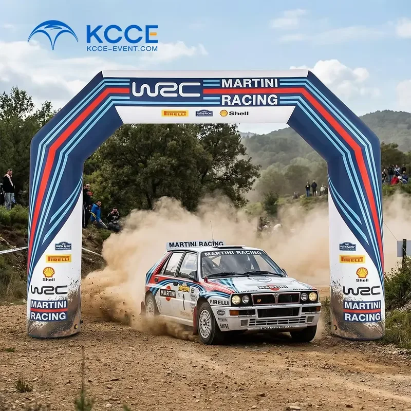 Outdoor Advertising Solutions Motor Cars Rally Racing Inflatable Arch Door Gate with Fully Customized with Your Branding