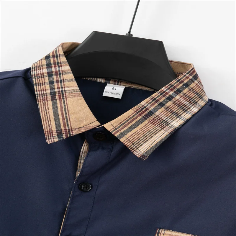 قميص كاجوال بأكمام طويلة للرجال لعام 2026 بتصميم طية صدر السترة، ناعم ومريح للارتداء اليومي، والعطلات، والعمل الخارجي #5