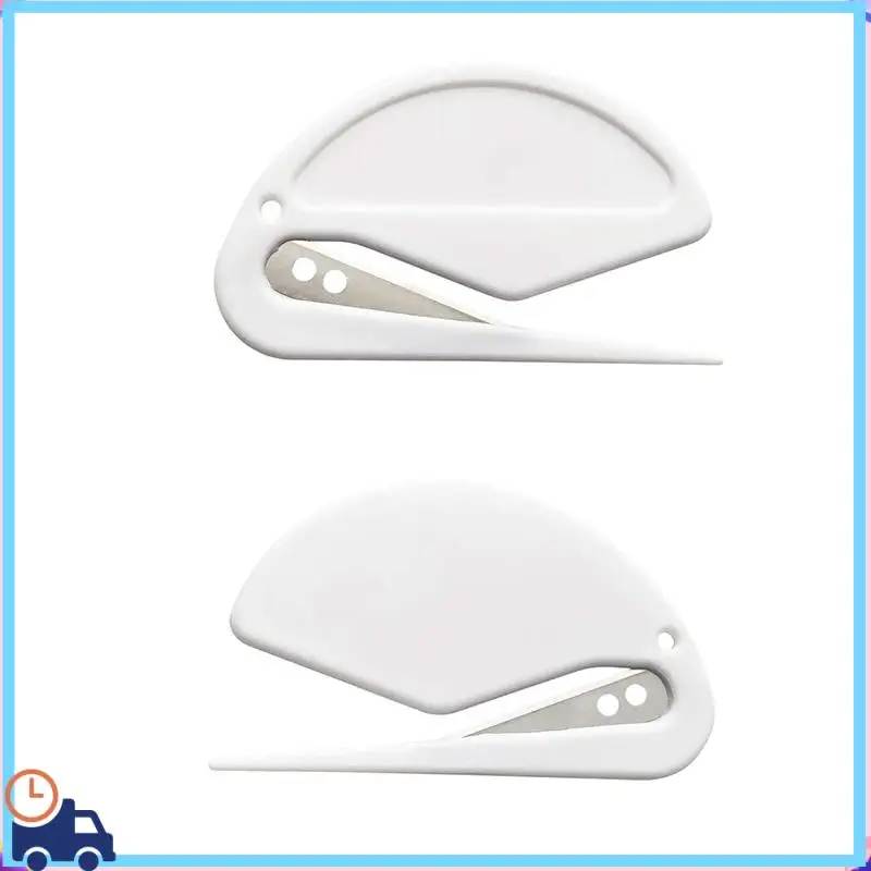 Latest Paper Cutter, Letter Opener, ABS Envelope Cutter, Mail Letter Opener With Bladed Paper Knife, Three Packs, White