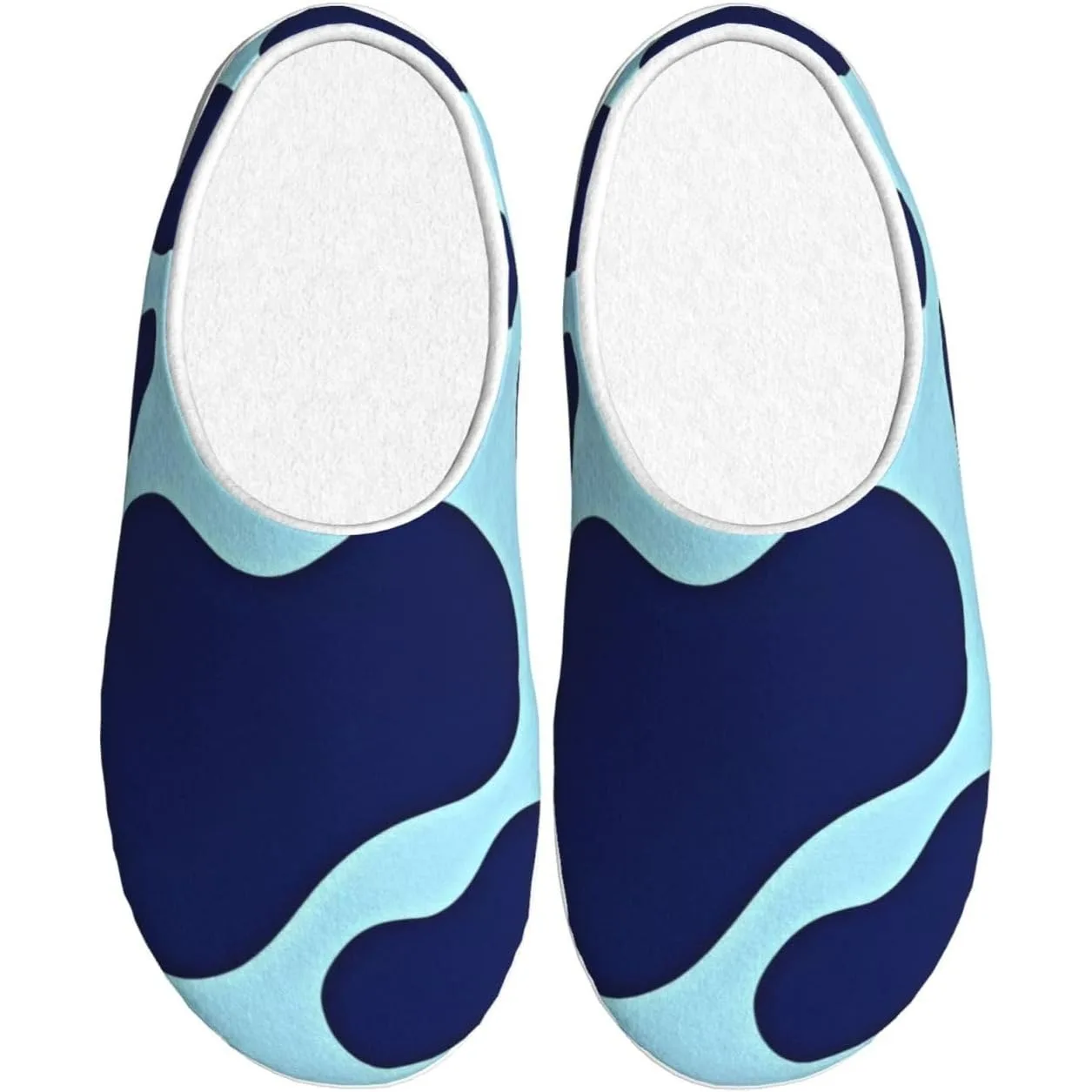 

Cow Pattern TPR Cotton Non-Slip Flannel House Slippers For Women Men