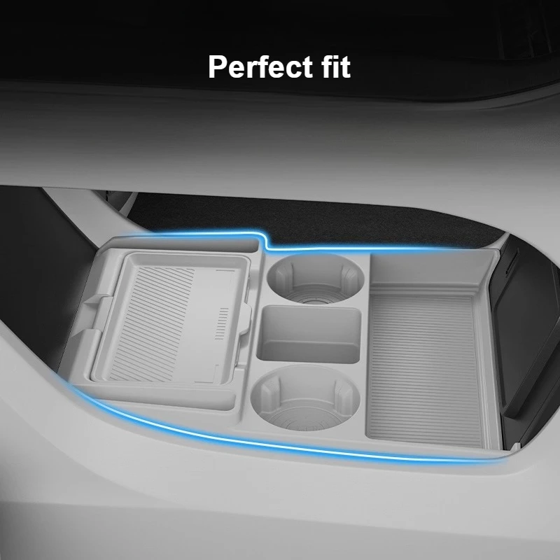 

For Geely Galaxy M9 2025 2026 Center Console Storage Box Silicone Waterproof Control Organizer Tray Interior Tidying Accessories