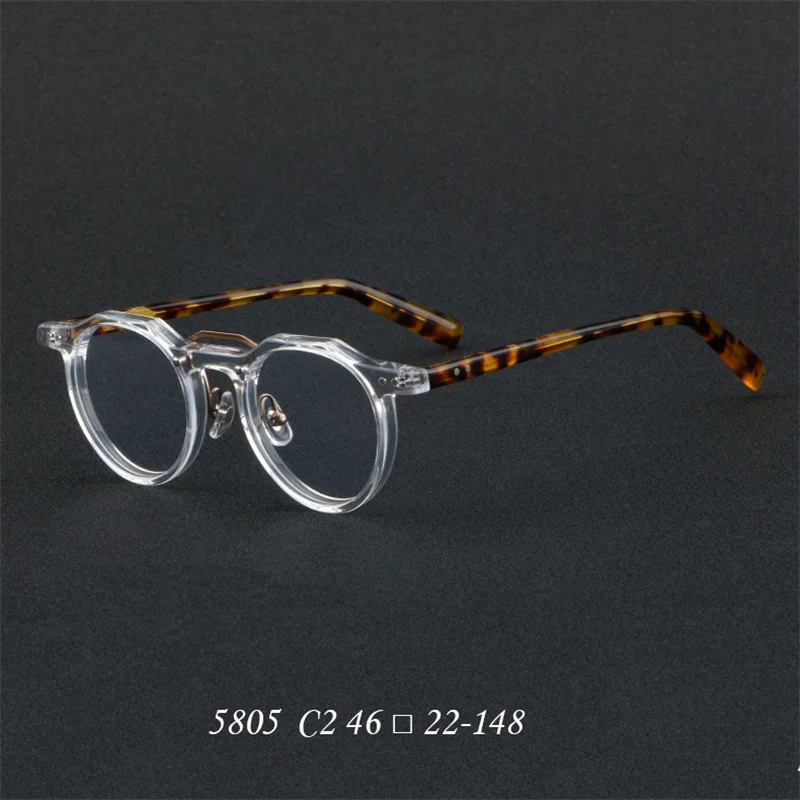 98022 Brand Design Plate Thick Border Vintage Glasses Frame For Man Anti Blue Ray Photochromic Sunglasses Optical Eyewear Frames