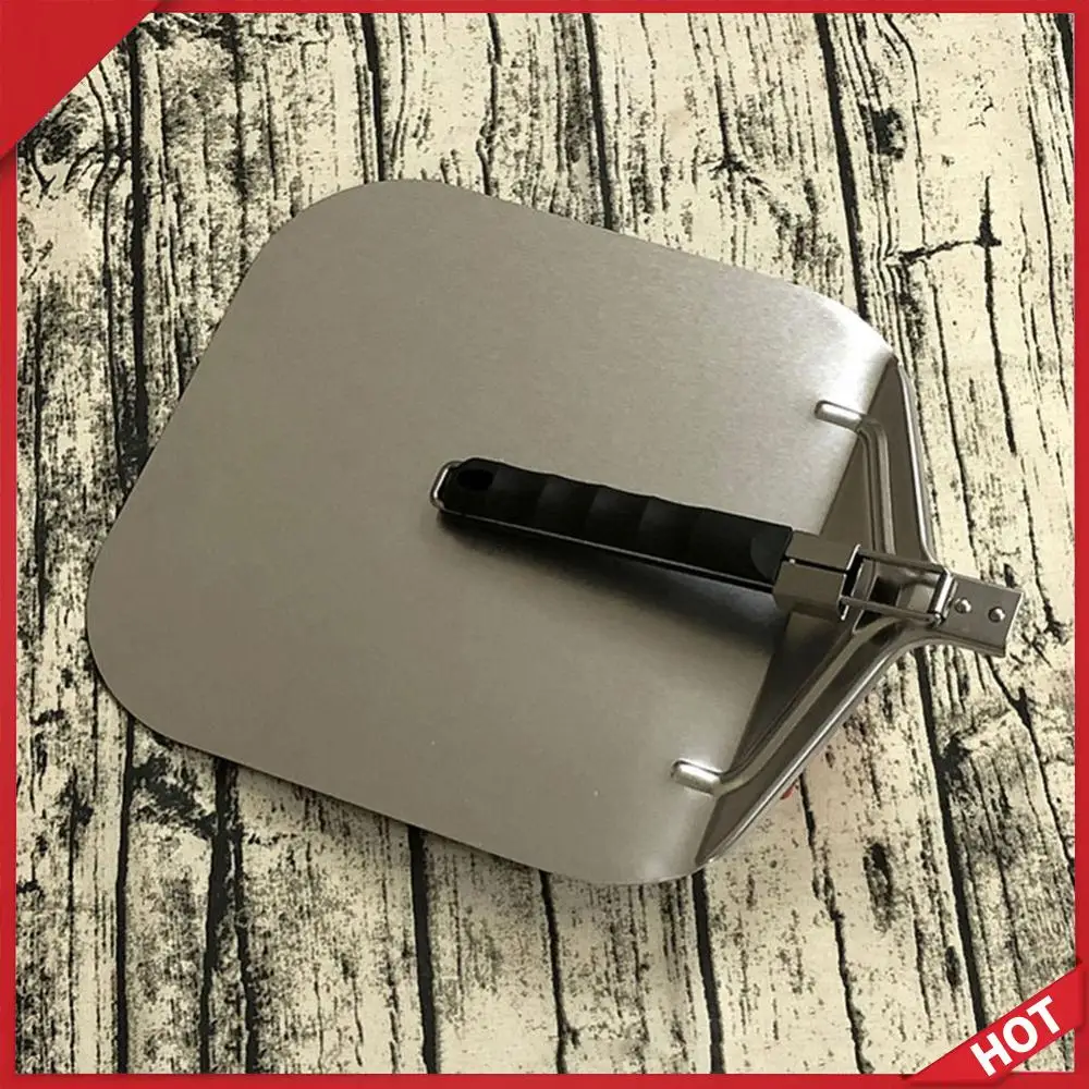 

Прямоугольная лопатка для пиццы из нержавеющей стали со складной ручкой, антипригарная, многофункциональная, для выпечки