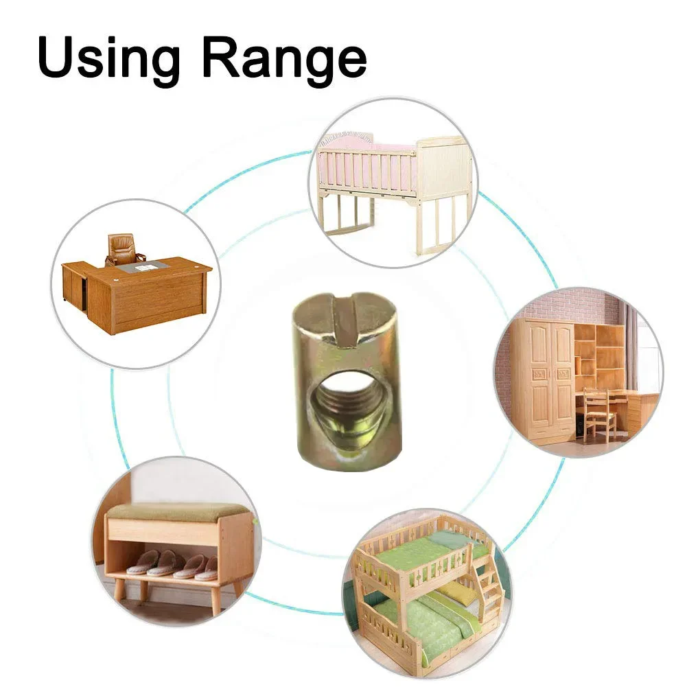 5/10ชิ้นสีชุบสังกะสีสลักเกลียว/ถั่วไขว้ M4 M5 M6สลักเกลียว M8น๊อตเดือยสลักเกลียวหัวค้อนแบบเจาะฝังสำหรับเฟอร์นิเจอร์เตียงเก้าอี้