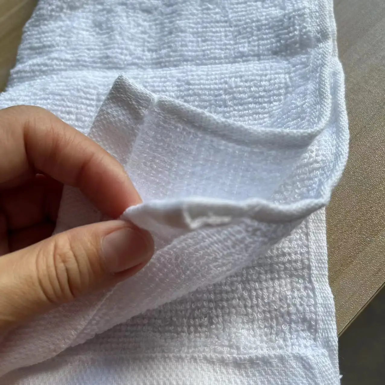 2pcs/lot Square Hand Towels 100%Cotton Terry Cloth White Sustainable Towel Dry&Wet Beauty Face Remove Makeup Cleaning Towel