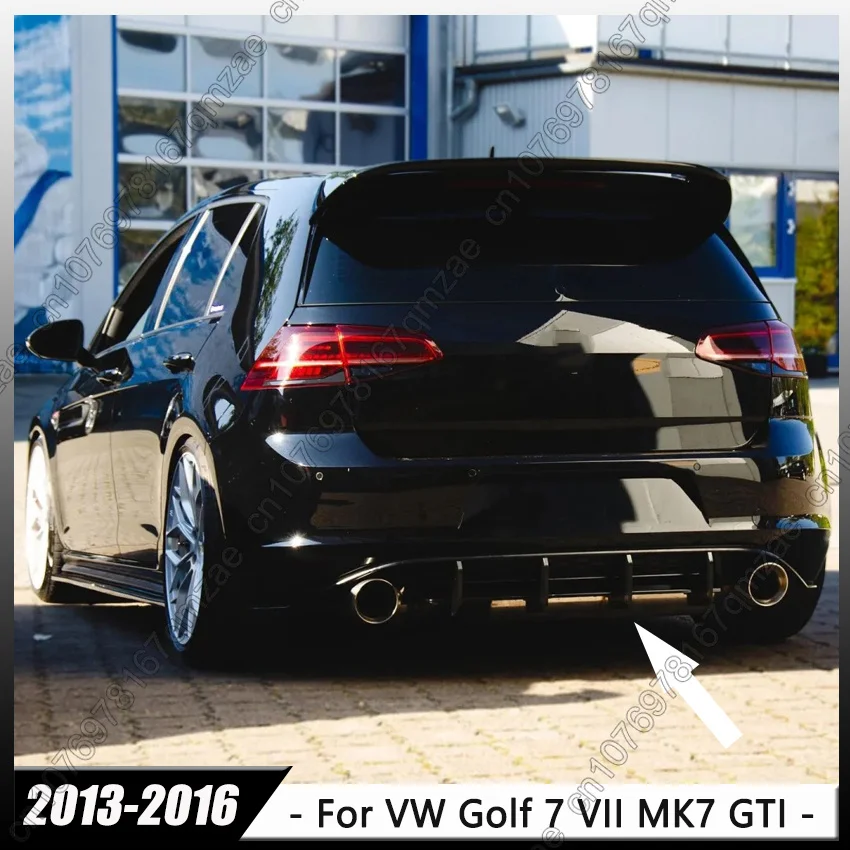 NEUER Stil Auto-Heckstoßstange 4-Flossen-Diffusor für VW Volkswagen Golf 7 VII MK7 GTI 2013–2016 Heckseiten-Splitter Spoilerlippe
