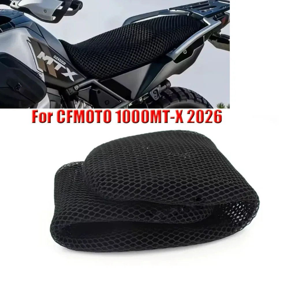 

For CFMOTO 1000MTX 1000 MT-X 2026 Motorcycle 3D Breathable Mesh Protecting Cushion Seat Cover Adventure Breathable Seat Cover