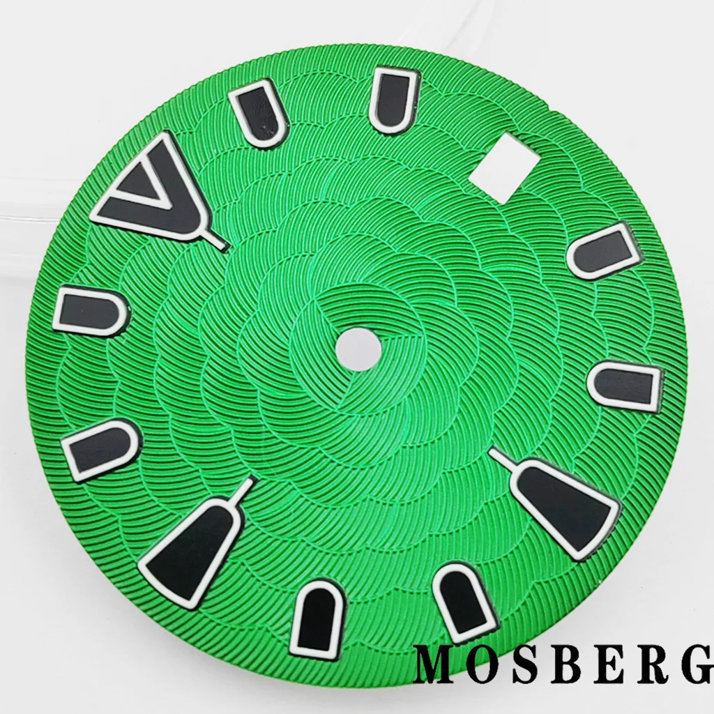 28.5 مللي متر ساعة الطلب ل NH34 NH35 NH35A مع نافذة التاريخ ساعة وجوه تناسب 3.0 الساعة 3.8 الساعة 4.2 الساعة الحركة التلقائية