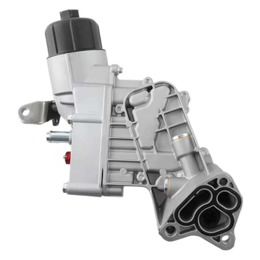 Aluminum Oil Cooler Filter Housing Compatible with Jeep Grand Cherokee 20142019 3.0L V6 Engine for Enhanced Durability and Effi