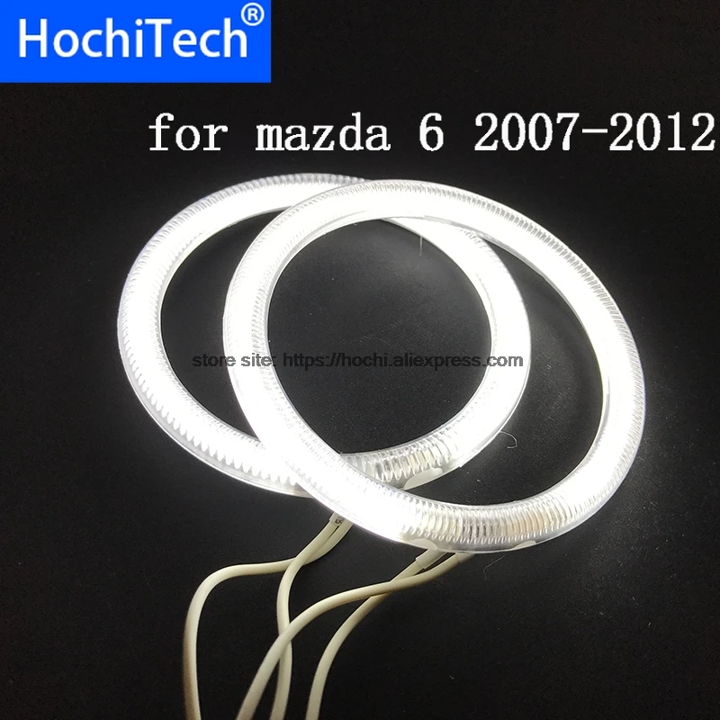 

Для Mazda 6 2007 2008 2009 2010 2011 2012 HochiTech Ccfl комплект ангельских глаз белые 6000k Ccfl кольца фара