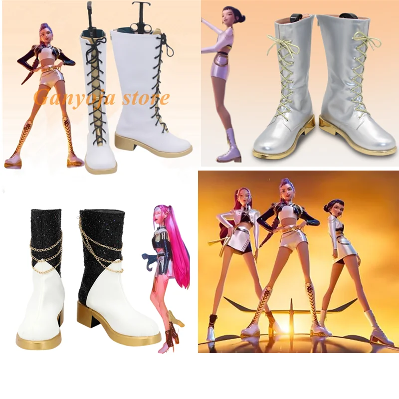 

KPop Demon Hunters Rumi Mira Zoey Cosplay Shoes Anime Costume Boots Custom Made Children Girls Shoes Boots