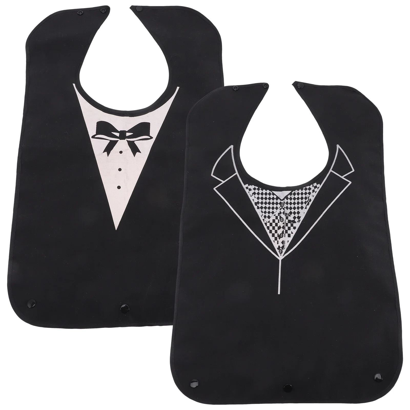 

2 шт. многоразовые водонепроницаемые нагрудники для взрослых, большие моющиеся нагрудники для ужина, защита одежды для еды, пожилых женщин и мужчин