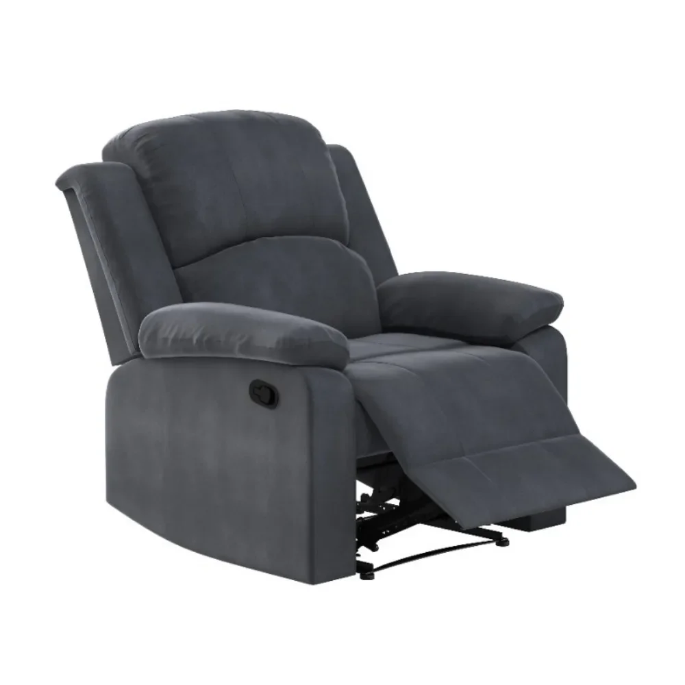 Sillón reclinable manual de microfibra Reynolds