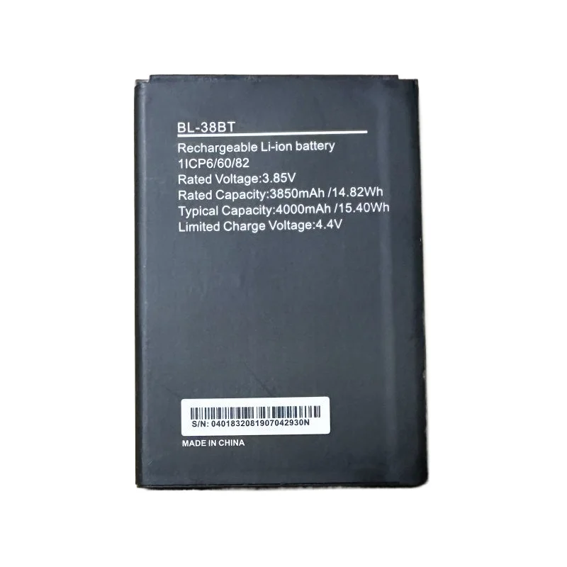 BL-38BT High Quality Phone Battery 3.85V 4000mAh For Tecno BL-38BT Brand New Replacement Battery