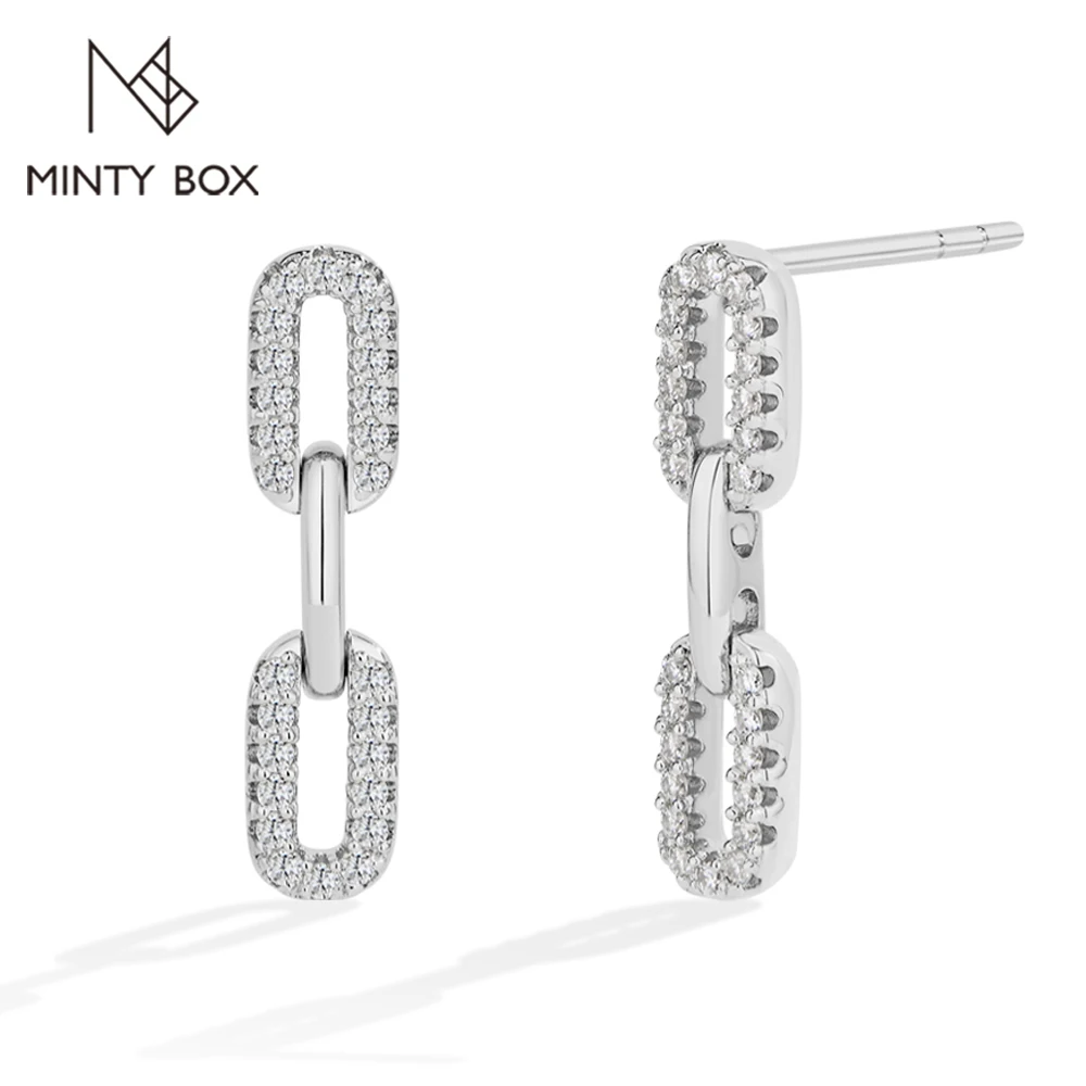 mintybox-s925-silver-moissanite-stud-earrings-for-women-link-chain-drop-earrings-dainty-engagement-party-jewelry-birthday-gifts