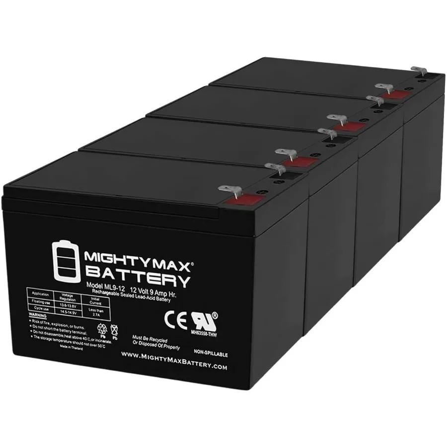 

Сменный аккумулятор 12 В 9 Ач для электрического скутера Razor Pocket Mod, 4 шт., высокая емкость и долговечность, идеально подходит для