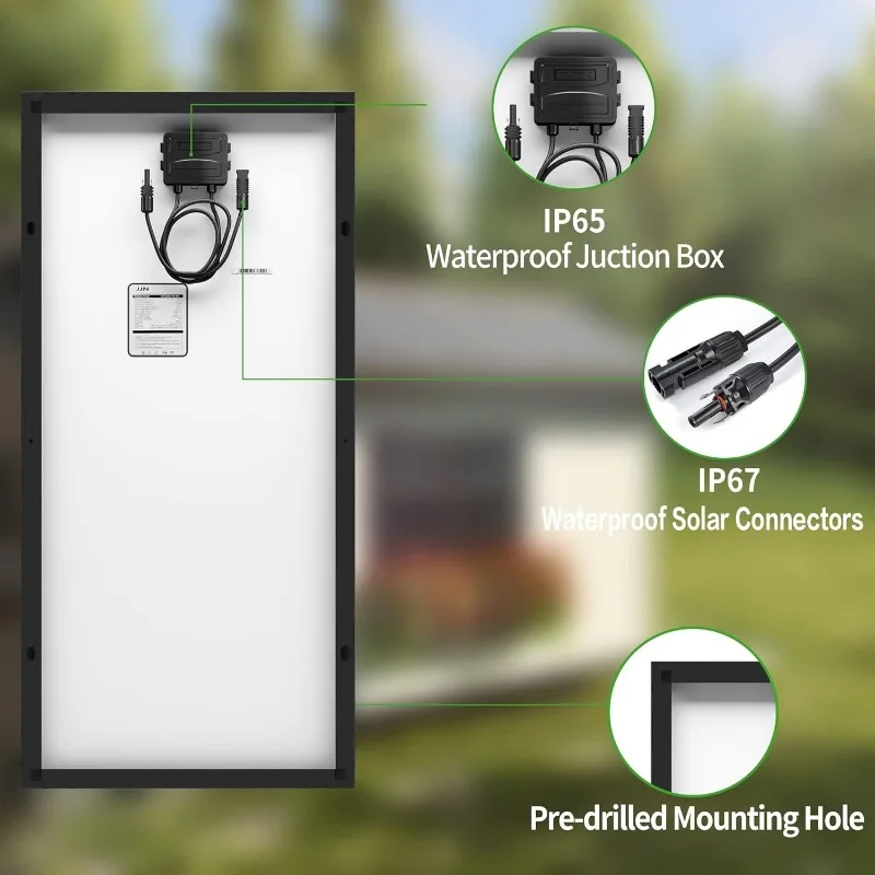 Painéis solares 2 100 watts módulo solar monocristalino painéis solares com células meio cortadas para barco doméstico RV e outros sistemas fora da rede